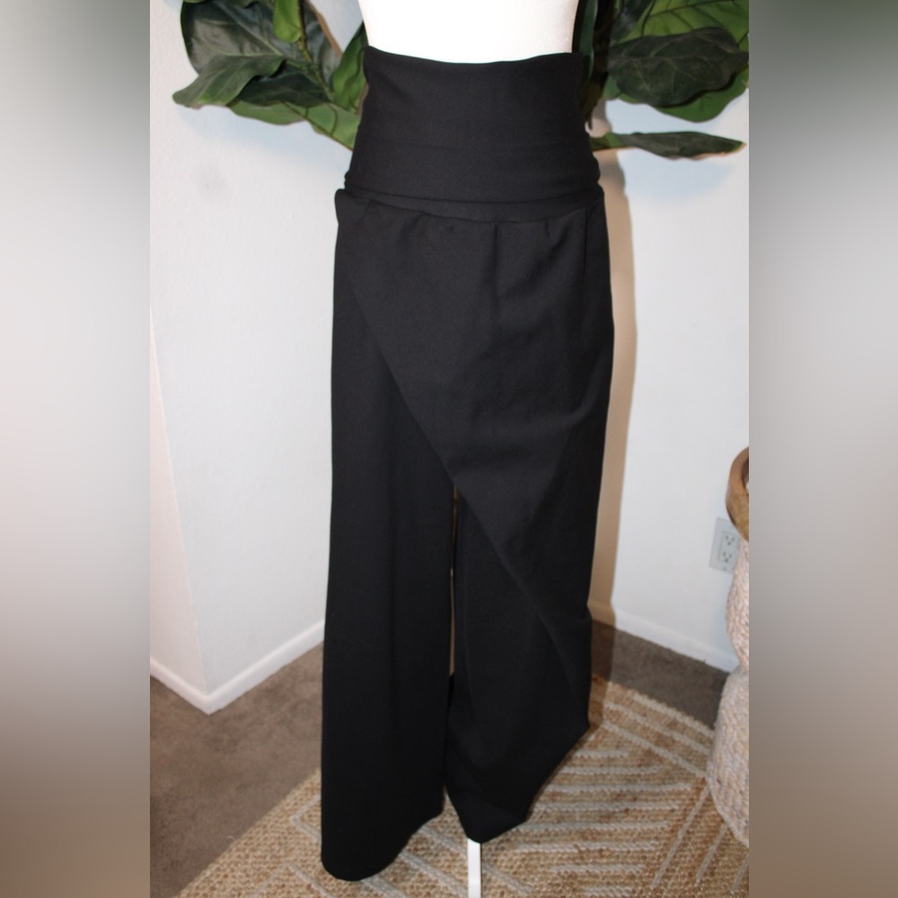 Julia Allert’s Black Wide Leg Trousers Jersey - Picture 4 of 16